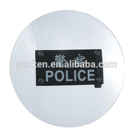 Round polycarbonate riot control shield riot gear FBP-TS-SK-07