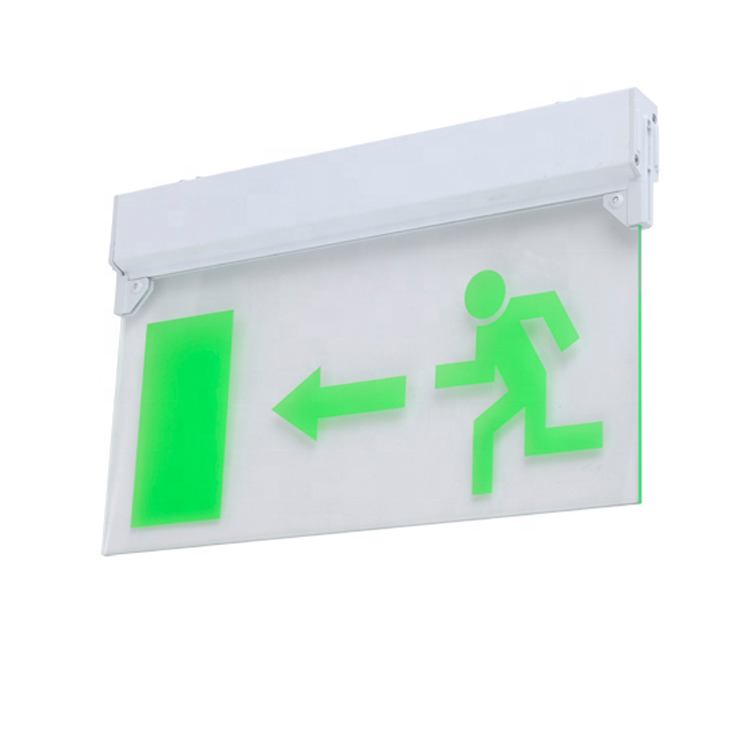 Non-maintained industrial hanging emergency exit lights