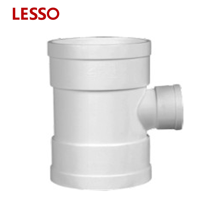 LESSO BS Standard PVC Drainage Pipe Fittings Sweep Sanitary Tee