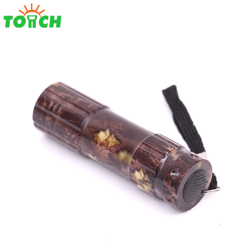 New Design Customized 9 Led Camping Flashlight & Mini Military Camouflage Torch