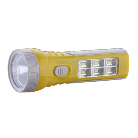 portable red mini led rechargeable flashlight light torch with 1w and 8smd side light