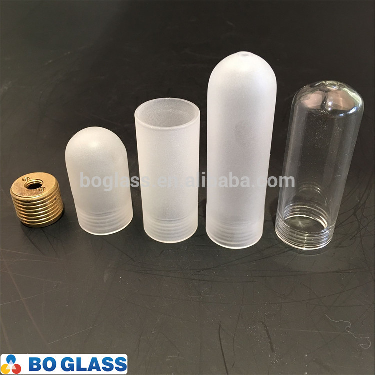 manufacturer hot sale hand made high borosilicate 3.3 quartz glass lighting tube with G9 screw for sale