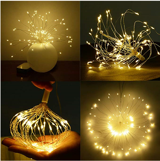 LED Copper Wire Lights with Remote Controller for DIY, 10 Brightness & 8 Flash Modes, Waterproof Led