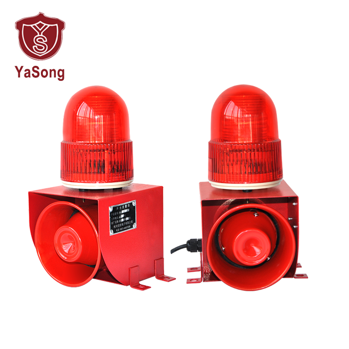 YS-01F AC220V LED luminous lamppost audible and visual alarm