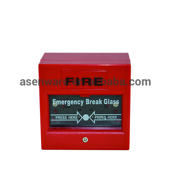 Conventional Alarm System Fire Manual Call Point Red Color
