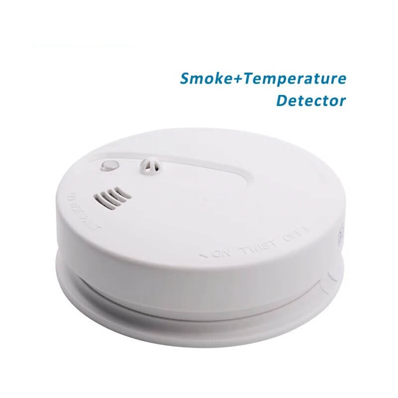 Indoor Fire Alarm System Stand Alone Photoelectric heat Detector Optical Smoke Sensor