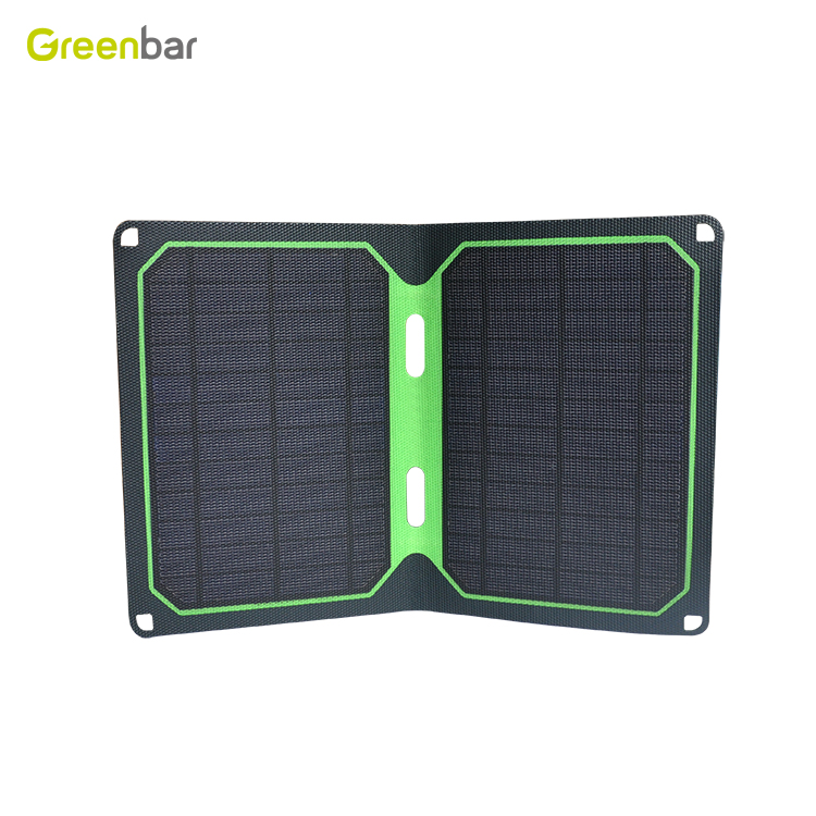 ETFE laminated foldable USB 5V 12w folding mini USB solar panel charger