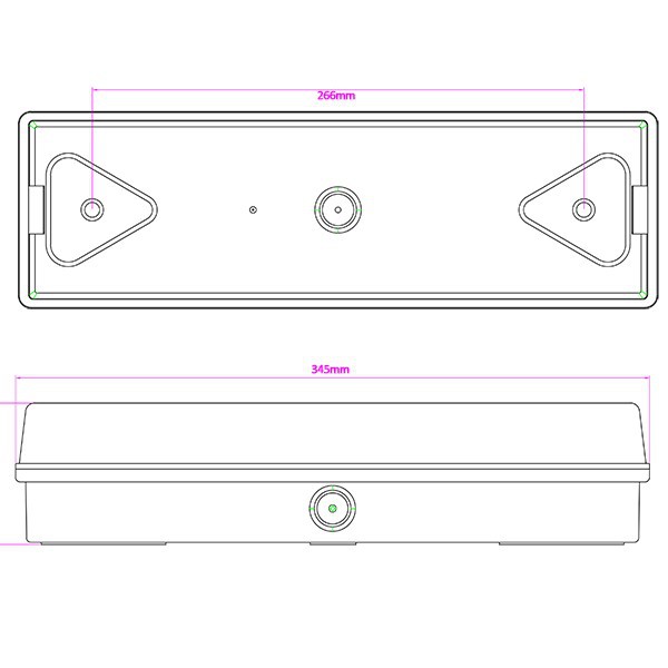 Rechargeable Exit Emergency Power Failure Light