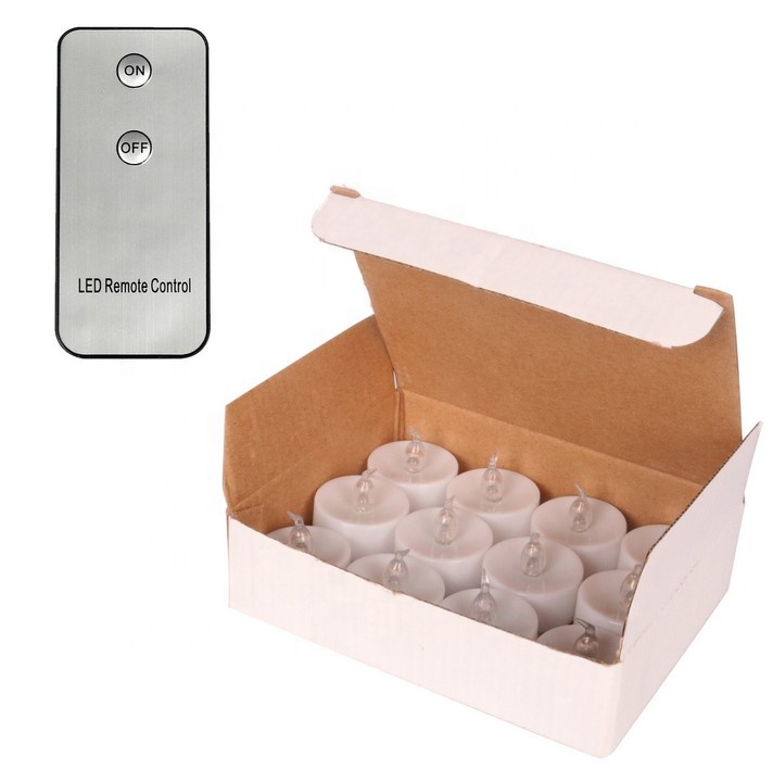 12pcs Wedding Tent Remote Control Led Flameless Candle with timer