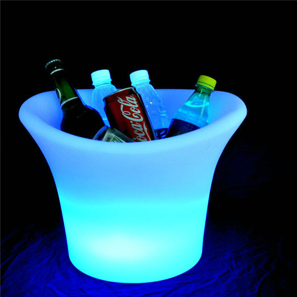 rechargeable illuminated glowing copper ice bucket