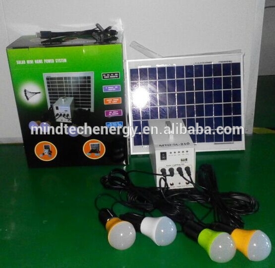 Off grid 10w rechargeable led solar powered light system