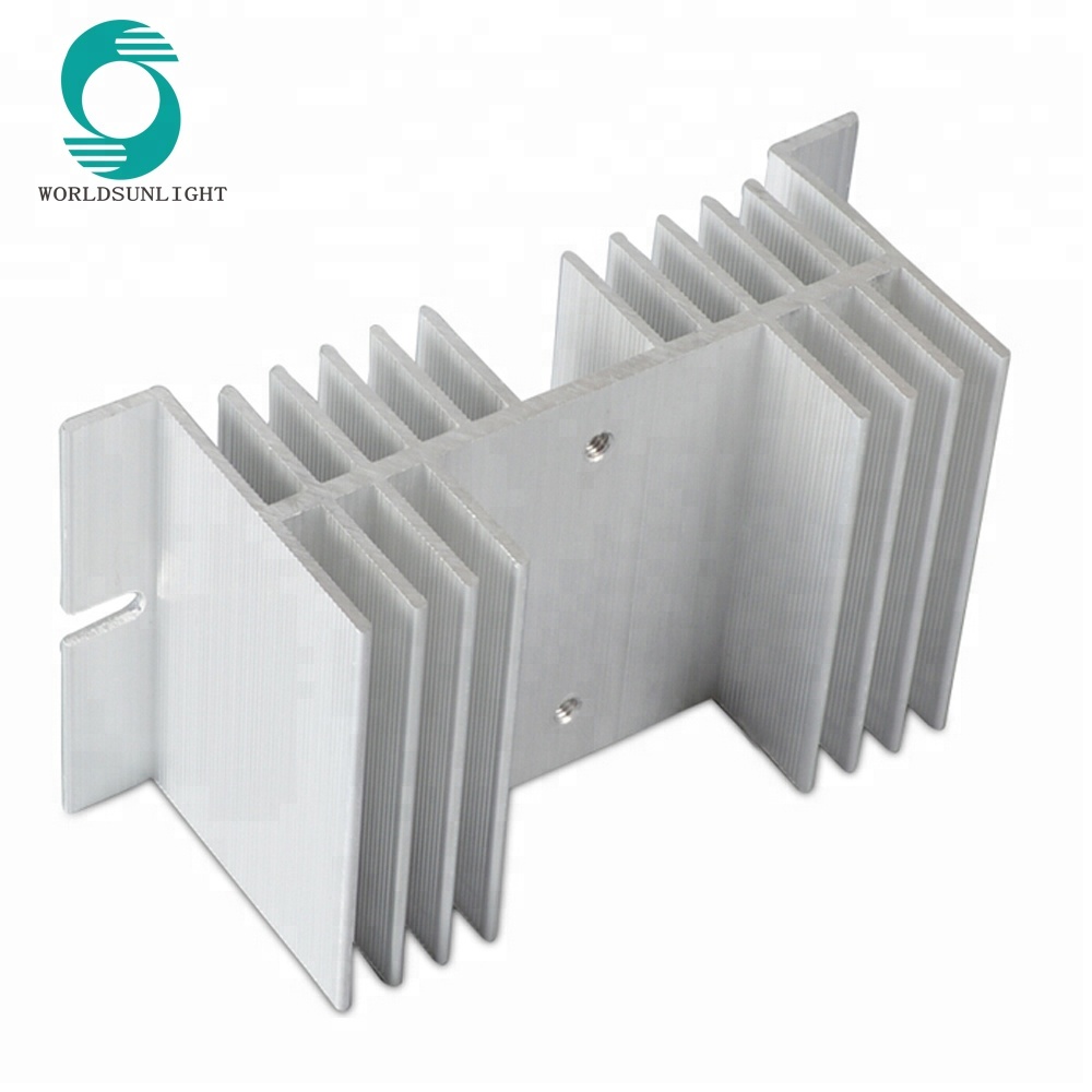 XS-W 125*70*50mm SSR Aluminum Heat Sink 25A 30A HeatSink Radiator for Single Phase Solid State Relay