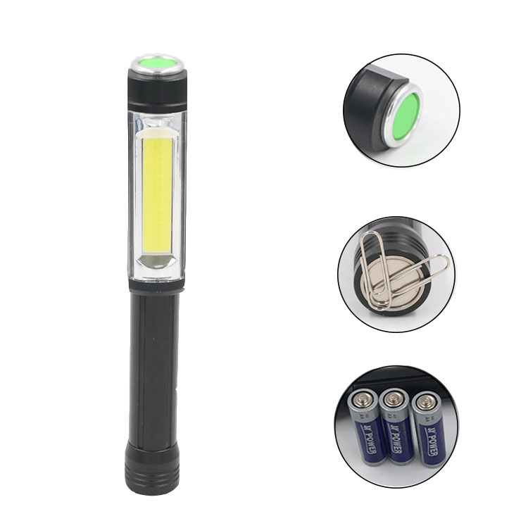 Magnetic Warning Emergency Car Hand Torch Light Portable COB LED Pen Work Light