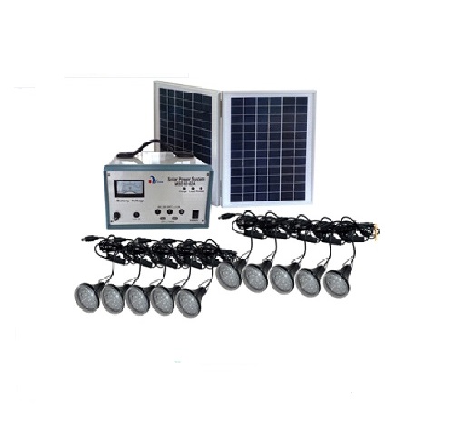 New Desgin 20W Portable Solar Lighting System With Mobile Changer USB