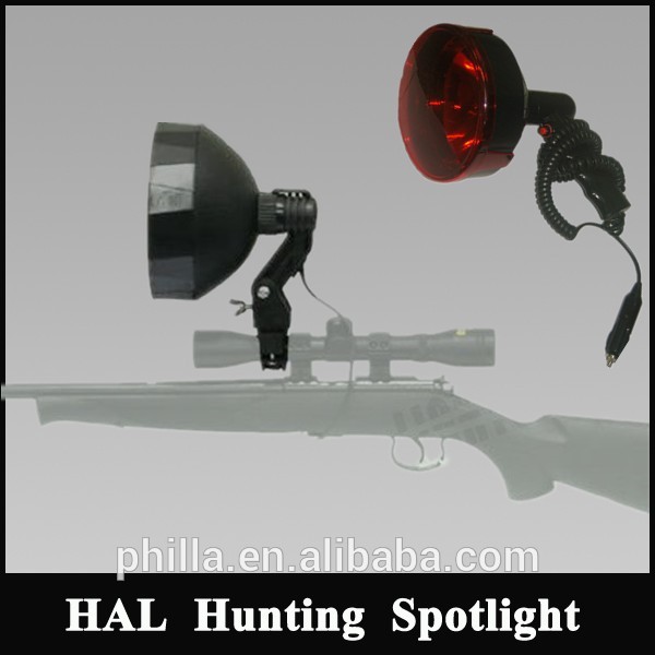 175mm 100W Halogen Hunting Light torches for shotgun rifle mounted spotlight