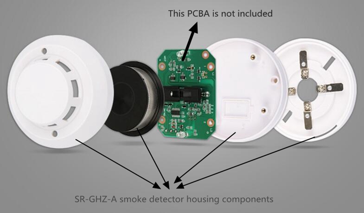 Plastic Case for Smoke Detector Chamber Enclosure Smoke Sensor Chamber Housing