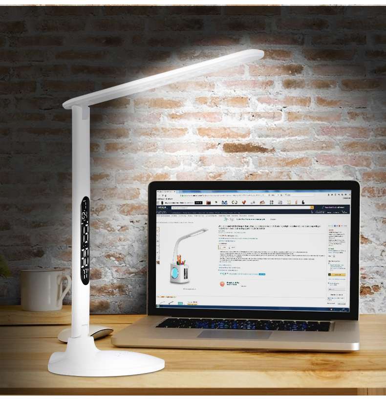 Free sample 12V table modern office led lamps smart dimmable 3 color temperature led desk lamp with usb