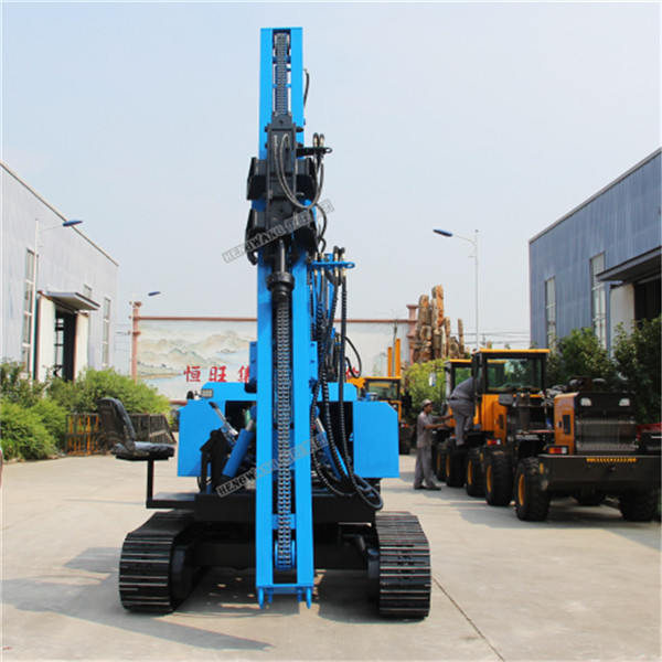 Photovoltaic solar crawler drive spiral pile rig photovolataic bored pile driver