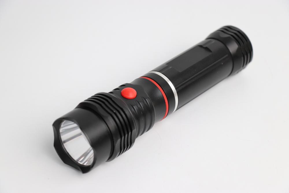 2 in 1 T6+3W COB work flashlight