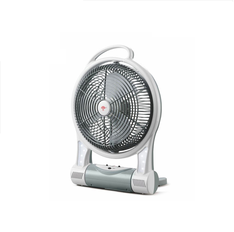 popular 12inch AC/DC solar rechargeable box fan