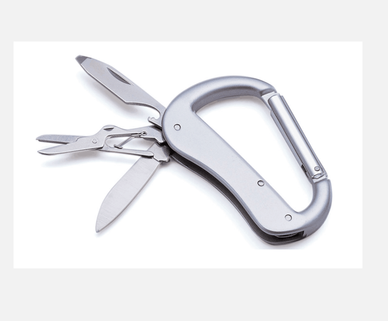 ES-HA17 Carabiner Household Multi Tools 4-in-1 Gear Folding Pocket Knife