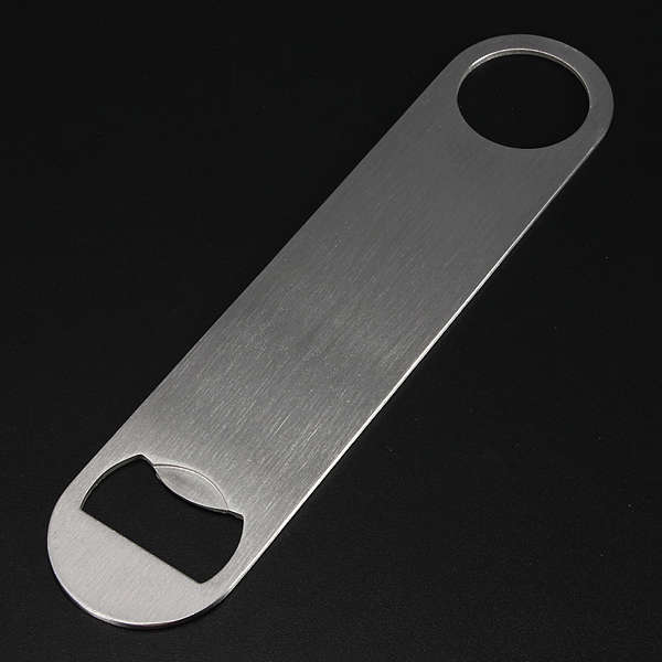 Large Flat Stainless Steel Beer Bottle Cap Bar Blade Opener Tool Business Card Beer Openers multi-function bottle opener