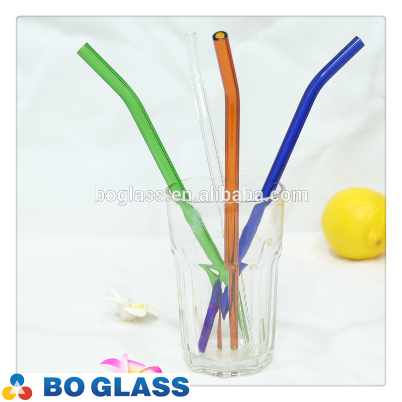 Customized borosilicate glass drinking straw in high quality