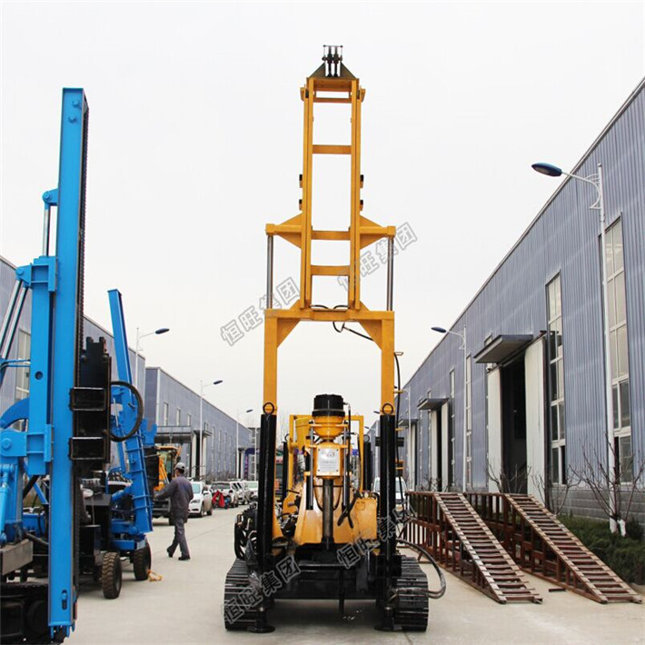 300M depth wheels portable rotary drilling rig sales promotion