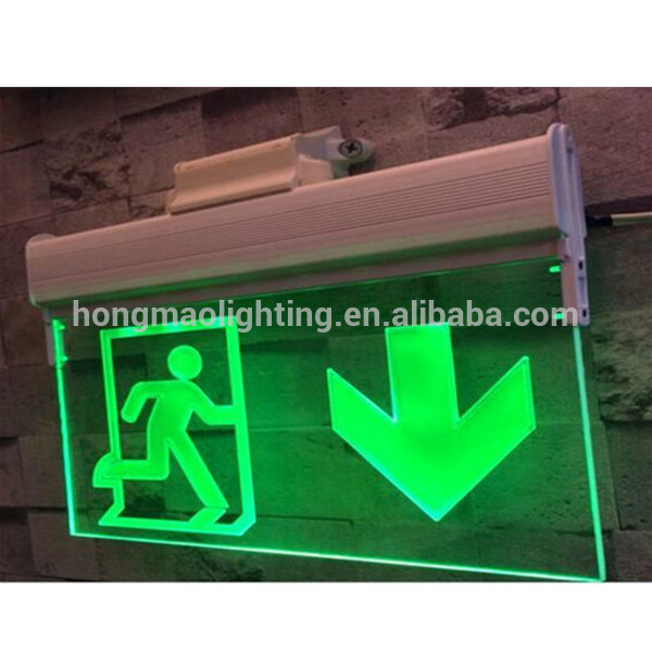 HONGMAO Green Light LED Acrylic Fire Exit Sign
