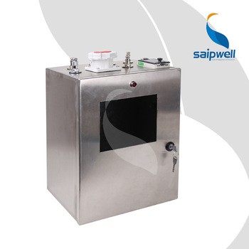 Saipwell/Saip Stainless Steel Waterproof  box IP66 Plug With Socket and transparent PC window Enclosure