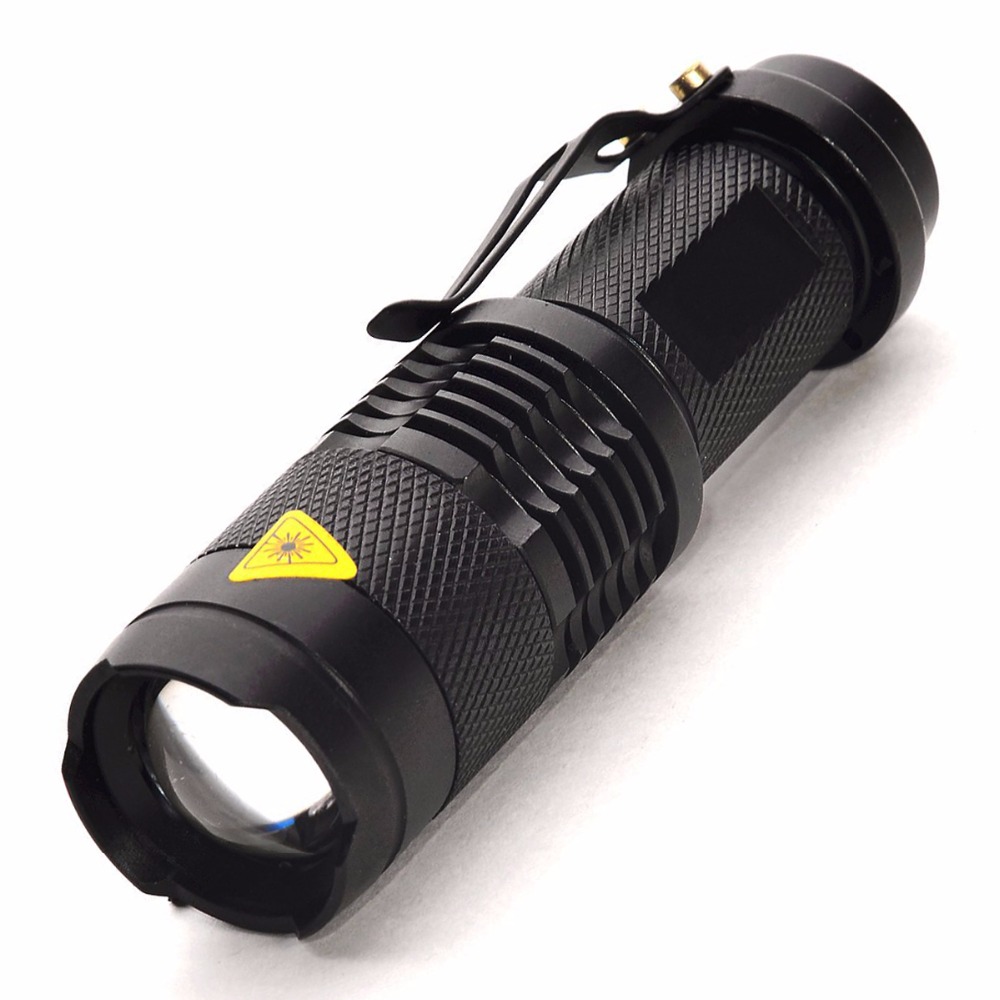 Portable Aluminum Waterproof Zoom 3W Police LED SK68 Flashlight