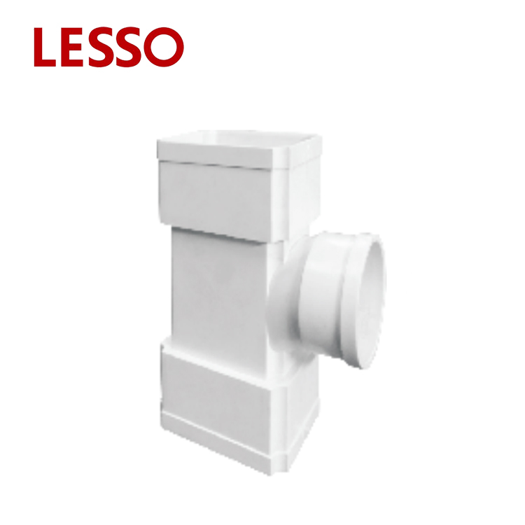 LESSO PVC-U Square Rainwater Fittings Square Round Branch Tee