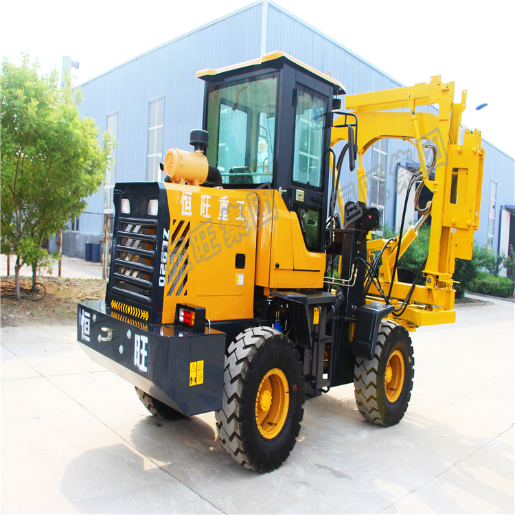 Highway guardrail Hydraulic Pile Driver For steel tube Installation