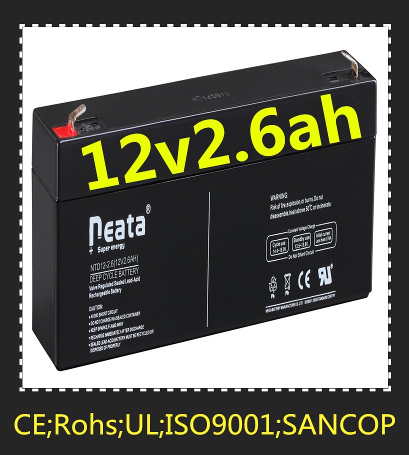 Neata Battery Most popular ups battery 12v 2.6ah 7.2ah