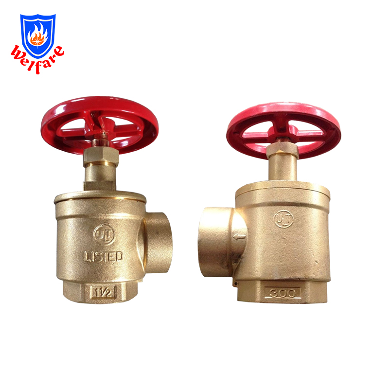 American Type 2.5 Brass fire hose angle valve