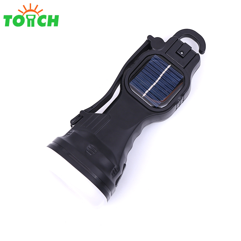 Factory direct sale portable Solar led flashlight camping led lantern light with usb charging