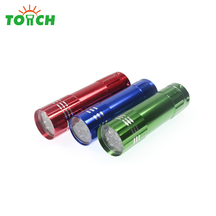 China supplier cheap 9 led flashlight for promotion gift