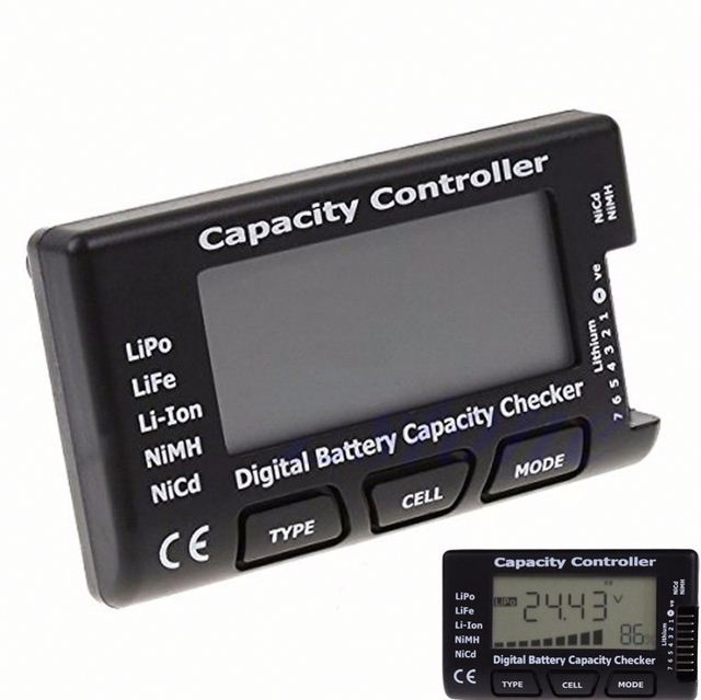 Digital Battery Capacity Checker RC CellMeter 7 For LiPo LiFe Li-ion NiMH Nicd