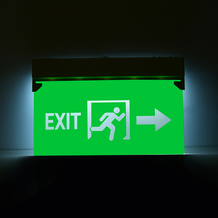 Cheap Emergency light Running man Exit sign Rechargeable fire safety LED emergency light