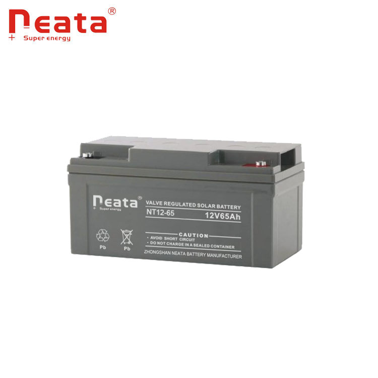 Lead acid rechargeable 12v65ah deep cycle battery