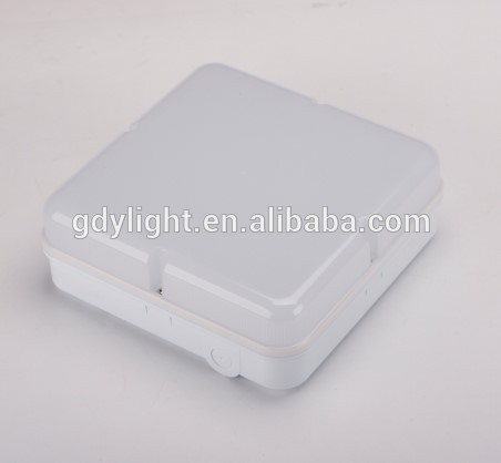 China supplier high quality 15w round 2D led oyster bulkhead fitting ip54 waterproof led ceiling light with emergency battery