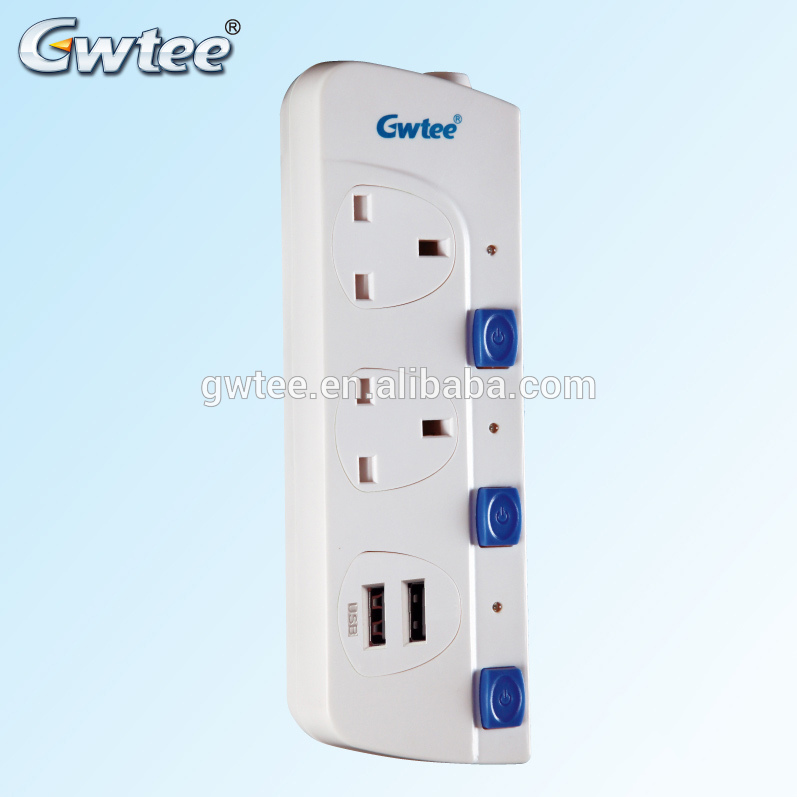 China manufacturer new arrival custom made 13A usb electrical socket