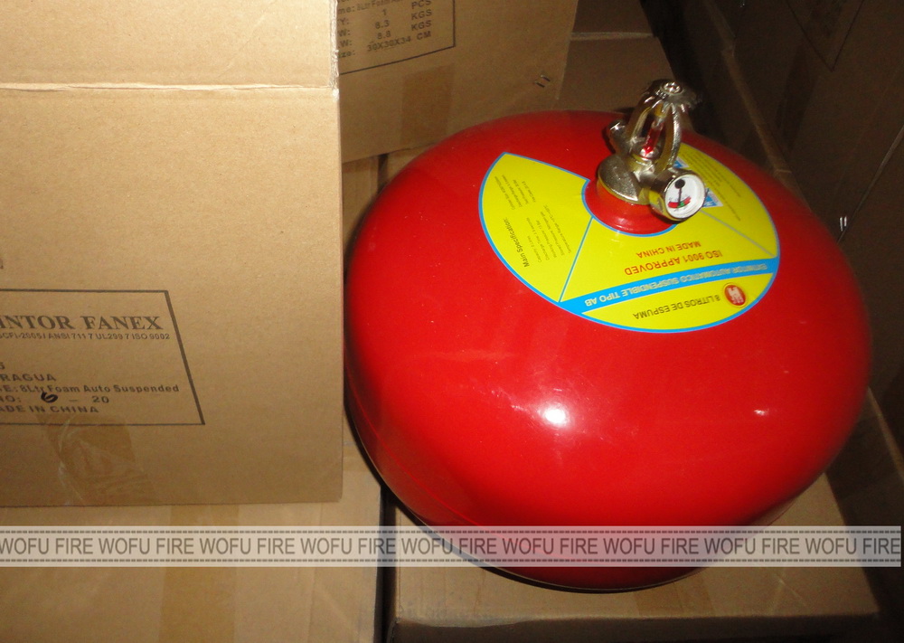 8l foam fire ball extinguisher with sprinkler valve