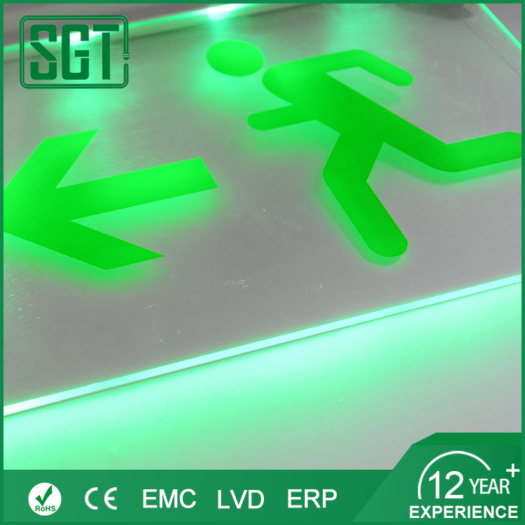 battery backup operated led emergency exit sign led