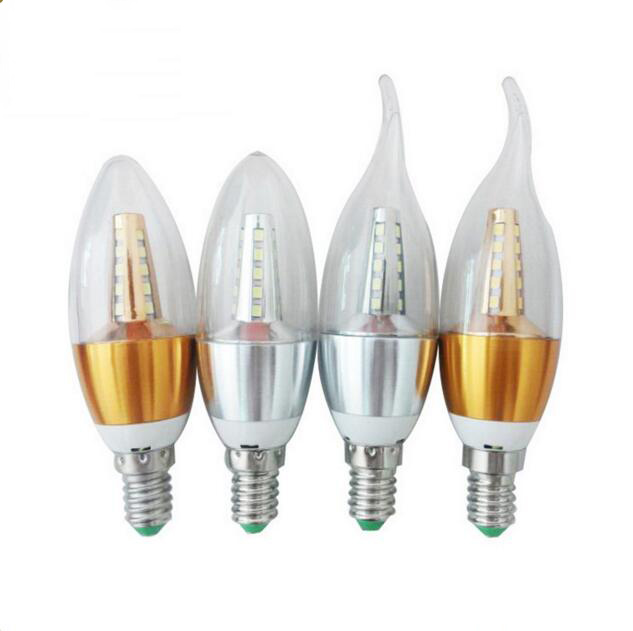 Xiamen factory good quality indoor light LED candle light E14 B22 E27 base with CE RoHS