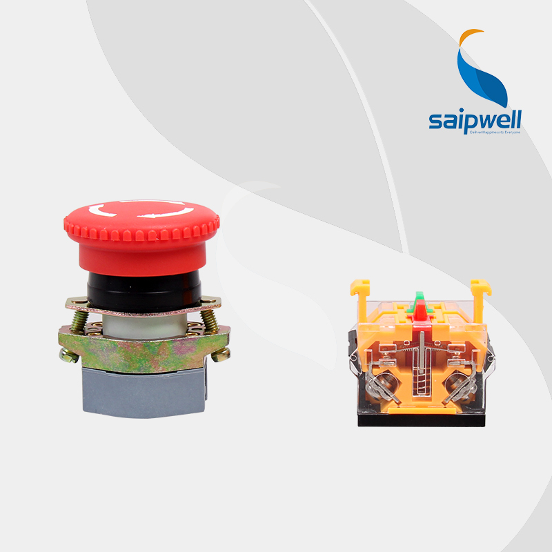 SAIP/SAIPWELL New Factory Price IP65 Plastic Electrical Emergency Push Button Switch