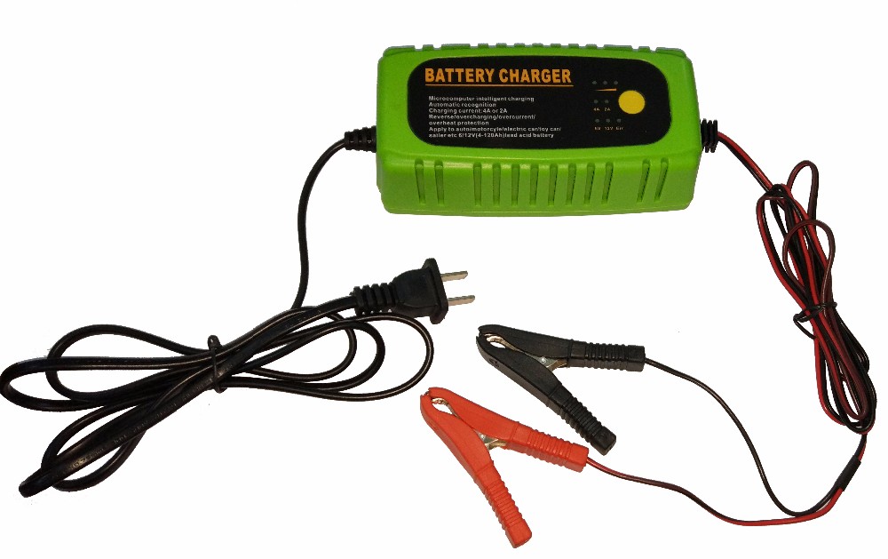 Portable 12V or 6V car battery charger Intelligent smart charger