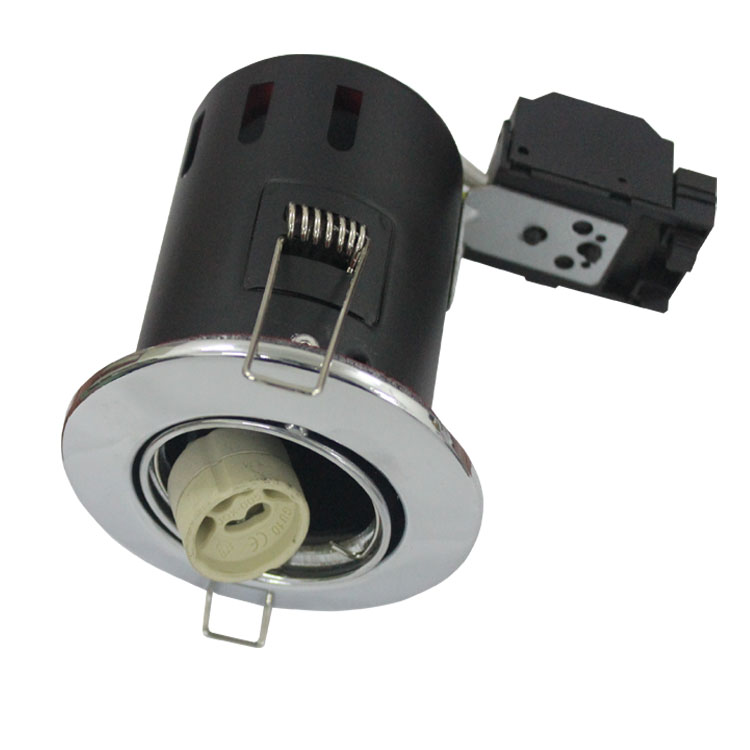 Tilted steel 90 min. flame proof Fire rated downlight