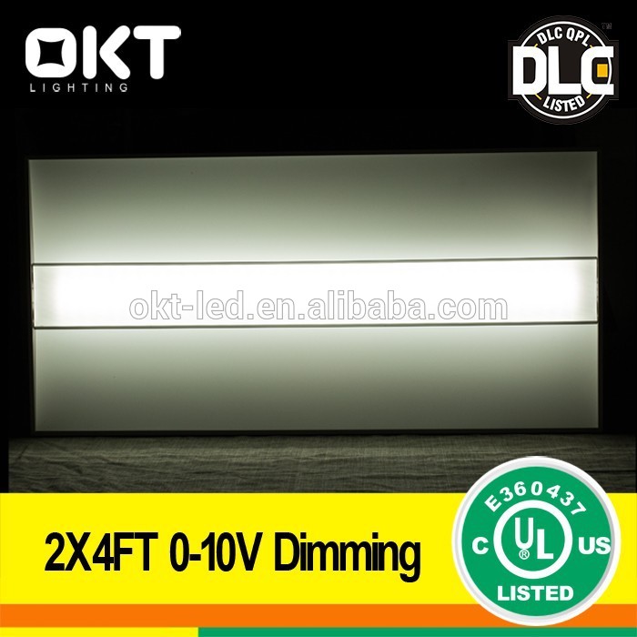 0~10v Dimmable 2x4 LED Lay-in Ceiling Troffer with UL and DLC Classified