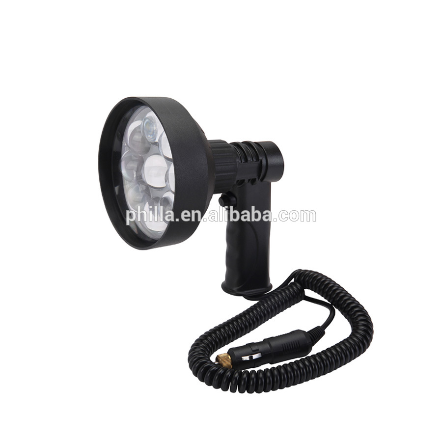 led farm searchlight 5JG-NFC120-27W waterproof rechargeable portable spotlight rechargeable searchlight